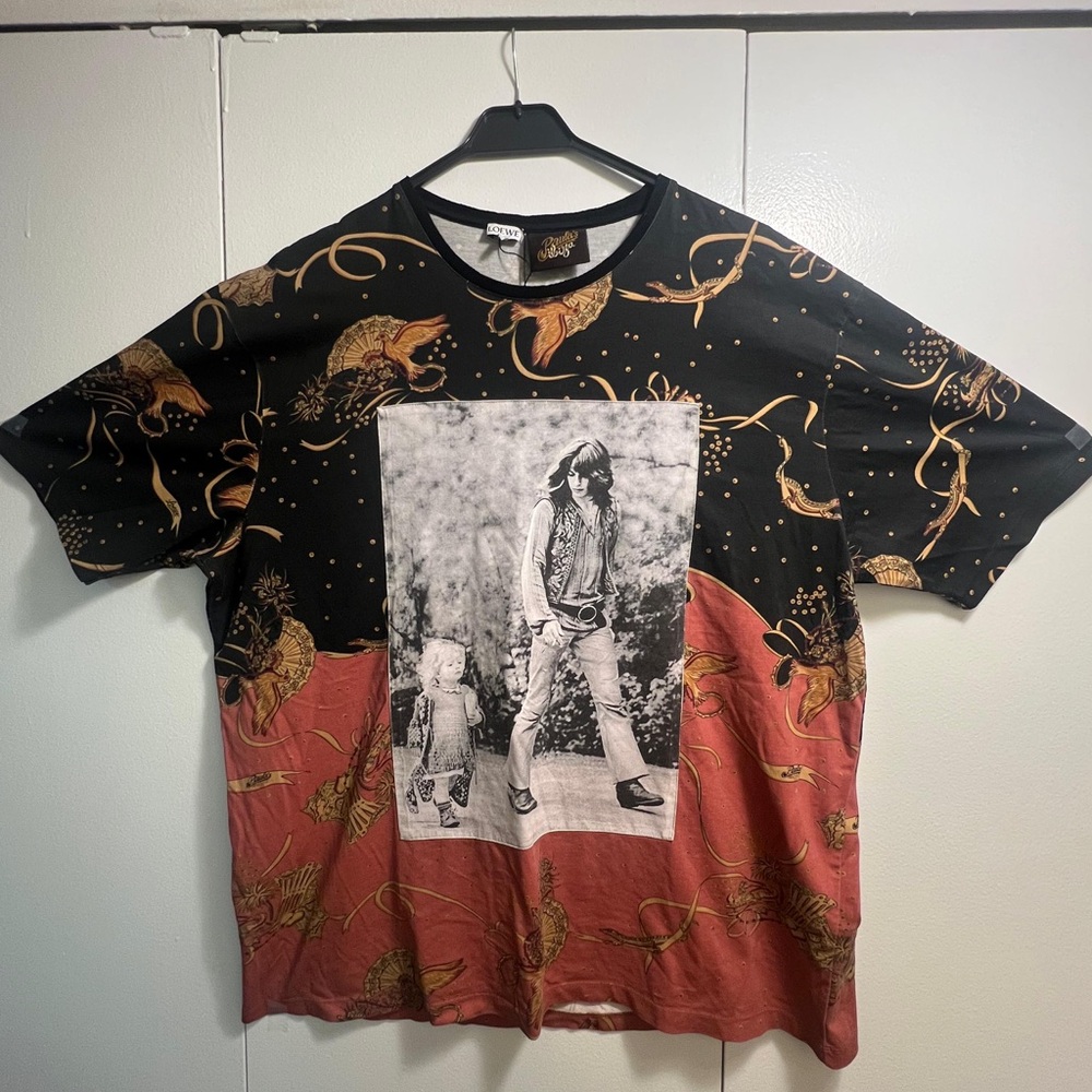 Loewe Black and Red Graphic T-Shirt